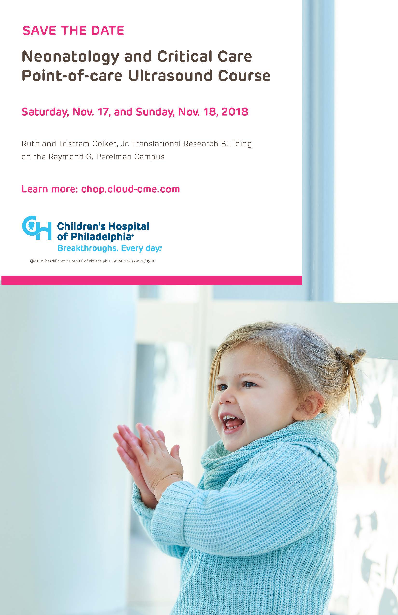 Neonatology and Critical Care Point-of-care Ultrasound Course Banner